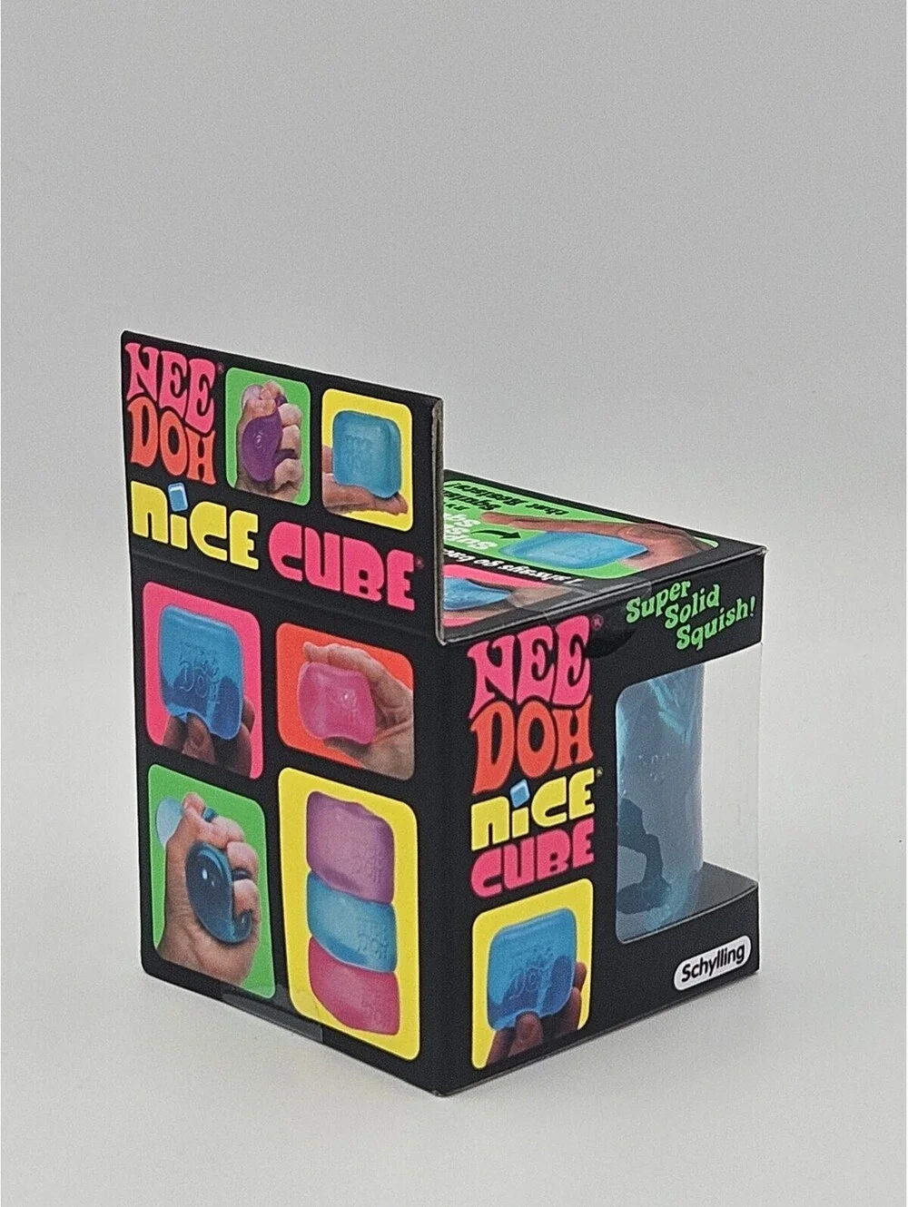 Schylling NeeDoh Nice Cube Super Solid Squish Squeeze Toy 3+